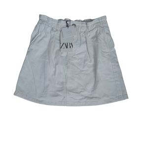 ZARA Denim White Jean Skirt NWT Girls Size 11-12